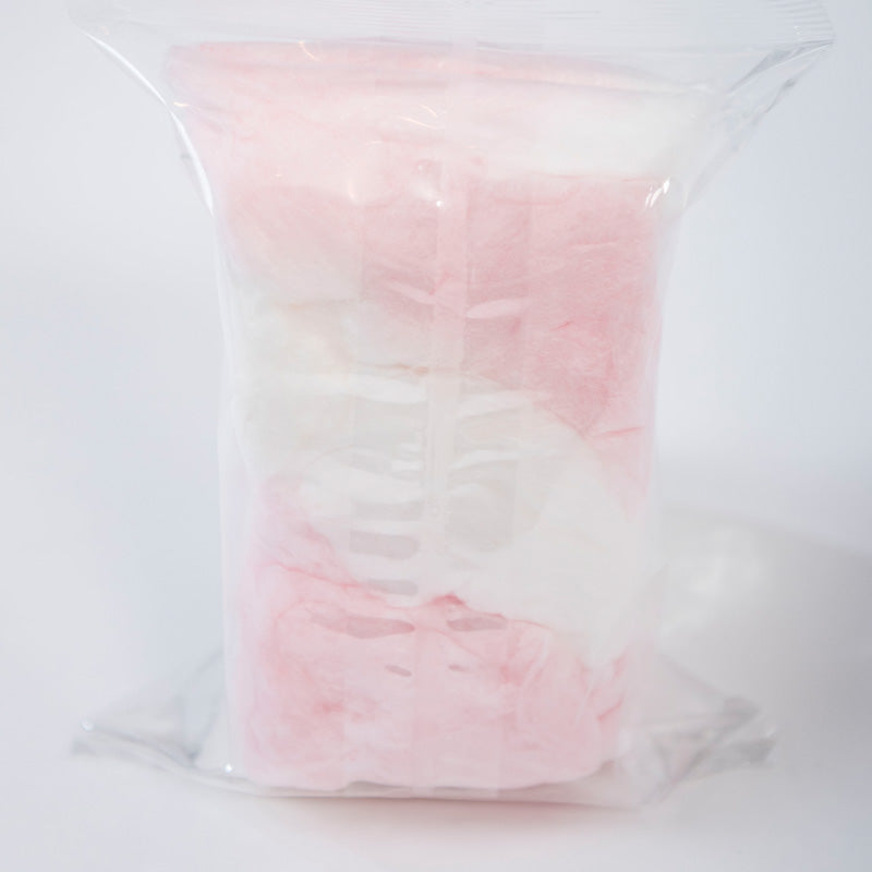 Peppermint Swirl Cotton Candy I 2.4 ounce Clear Bag I